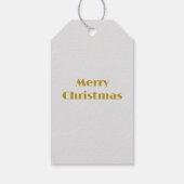 クリスマスのミニマルなモノグラムのフレームカスタム ギフトタグ (裏面)