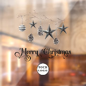 クリスマスのミニマルモダンリストウィンドウ ウィンドウサイン (シート2)