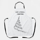 クリスマスのミュージカルのエプロンを持っている エプロン (正面)