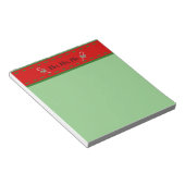 クリスマスのメモ帳のフェスティバルの休日の色 ノートパッド (アングル)