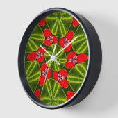 クリスマスのメリーパターン 壁時計 (傾斜)
