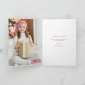 クリスマスのメリー写真をお願い シーズンカード (内部)