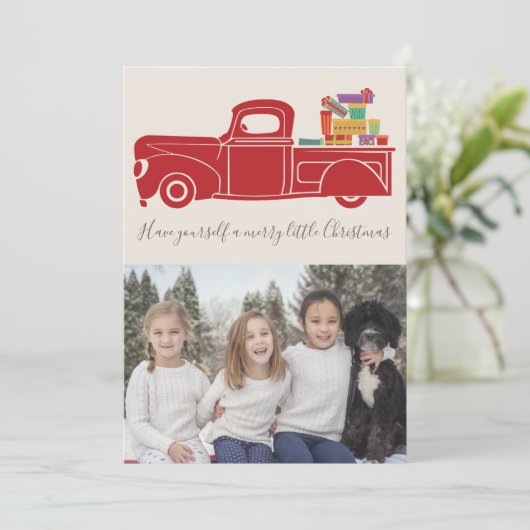 クリスマスのメリー写真を撮る シーズンカード (スタンド正面)