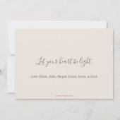 クリスマスのメリー写真を撮る シーズンカード (裏面)