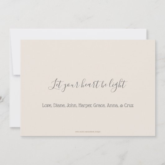 クリスマスのメリー写真を撮る シーズンカード (裏面)