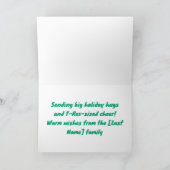 クリスマスのメリー恐竜 – レックス-Mas!2 シーズンカード (内部)