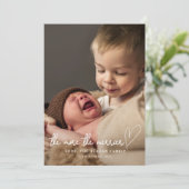 クリスマスのメリー誕生の写真が増える 案内状 (スタンド正面)