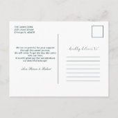 クリスマスのメリー誕生発表 シーズンポストカード (裏面)