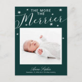 クリスマスのメリー誕生発表 シーズンポストカード (正面)