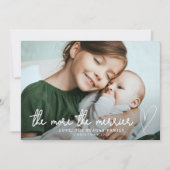 クリスマスのメリー誕生発表 案内状 (正面)