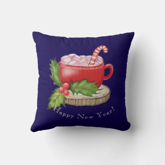 クリスマスのメルヘンハウス クッション (裏面)