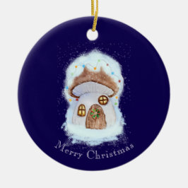 クリスマスのメルヘンハウス セラミックオーナメント