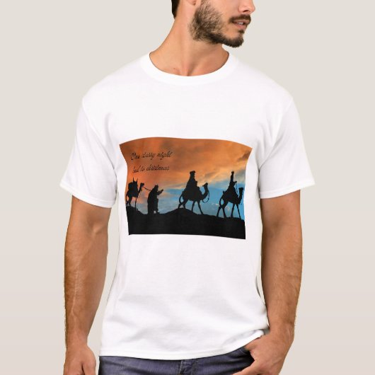 クリスマスのメンズTシャツ Tシャツ (正面)