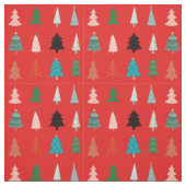 クリスマスのモダンパタ伝統的ーン青緑 ファブリック (見本)