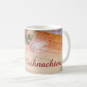 クリスマスのモチーフとしての贈り物 コーヒーマグカップ (正面右)