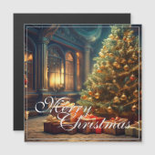 クリスマスのモチーフとクリスマスツリーの下のプレゼント (正面/裏面)