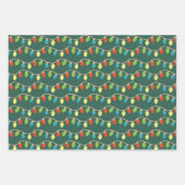 クリスマスのモチーフデザイン ラッピングペーパーシート (正面2)