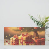 クリスマスのモチーフ、クリスマスツリーの下にプレゼント (スタンド正面)