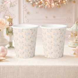 クリスマスのモミの木 冬のワンダーランド 紙コップ