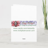 クリスマスのモーリーハリスンによる妖精の挨拶状 シーズンカード (裏面)