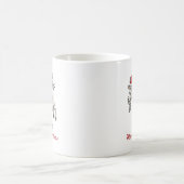 クリスマスのヤギの初飛行 コーヒーマグカップ (中央)