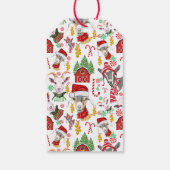 クリスマスのヤギ飴とジンルベルGetYerGoat™ ギフトタグ (裏面)