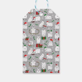 クリスマスのヤギ ギフトタグ