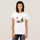 クリスマスのヤギTシャツ – 田舎風の自然 Tシャツ (正面フル)