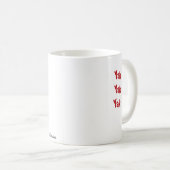 クリスマスのヤク コーヒーマグカップ (正面右)