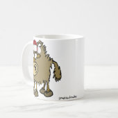 クリスマスのヤク コーヒーマグカップ (正面左)