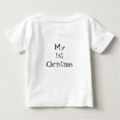 クリスマスのヤシの木のワイシャツ ベビーTシャツ (裏面)