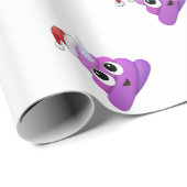 クリスマスのユニコーンのウンチEmoji ラッピングペーパー (ロールコーナー)