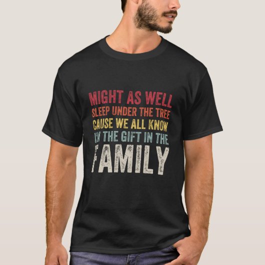 クリスマスのユーモア お気に入りの人 楽しいクリスマス フリ Tシャツ (正面)