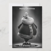 クリスマスのユーモア サンタ ホリデー グリーティング シーズンカード (正面)