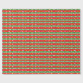 クリスマスのライトとツリー ラッピングペーパー (フラット)