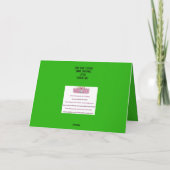 クリスマスのライトカード付き可愛い犬 サンキューカード (裏面)