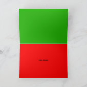 クリスマスのライトカード付き可愛い犬 サンキューカード (内部)