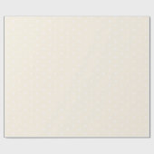 クリスマスのライトクリーム白い雪片かわいい ラッピングペーパー (フラット)