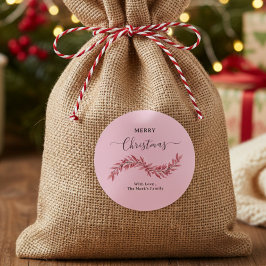 クリスマスのラウンドステッカー ラウンドシール