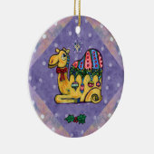 クリスマスのラクダのお洒落な木のオーナメント セラミックオーナメント (右)