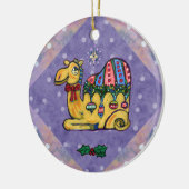 クリスマスのラクダのお洒落な木のオーナメント セラミックオーナメント (左)