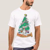 クリスマスのラグドール猫 Tシャツ (正面)