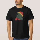 クリスマスのラスタファリアンの女性 Tシャツ (正面)