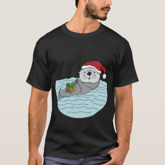 クリスマスのラッコ Tシャツ