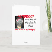 クリスマスのラット シーズンカード (裏面)