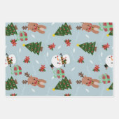 クリスマスのラッパー ラッピングペーパーシート (正面)