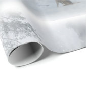 クリスマスのラッピングパパに登場するオオカミ ラッピングペーパー (ロールコーナー)