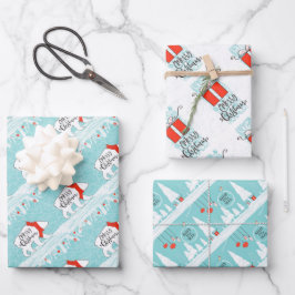 クリスマスのラッピングペーパーシート ラッピングペーパーシート