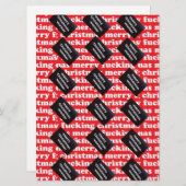 クリスマスのラッピング紙あなたの人生のあの欲しい人！ シーズンカード (正面/裏面)