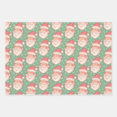 クリスマスのラッピング紙とサンタ ラッピングペーパーシート (正面2)